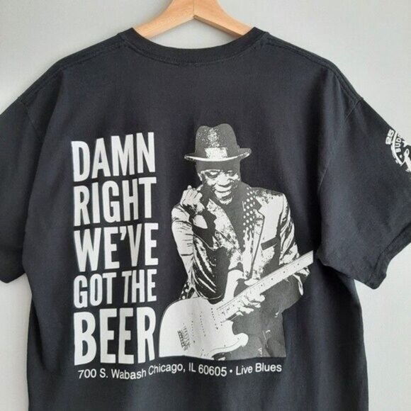BUDDY BREW Buddy Guy Beer T-shirt Men's Sz L Flawed - Picture 8 of 12